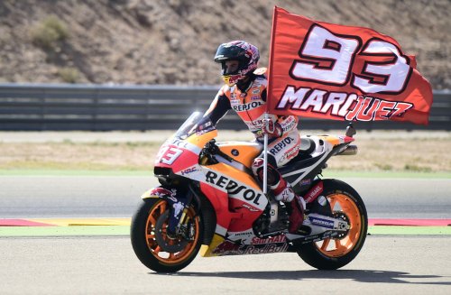Gp Aragon, Marquez trionfa: Rossi show ed è quinto
