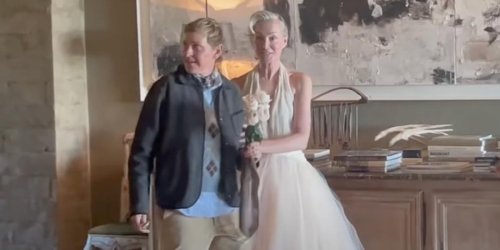 Kris Jenner Officiates as Ellen, Portia Renew Wedding Vows