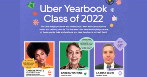 Uber Goes Back to School With a Yearbook Honoring Its Couriers