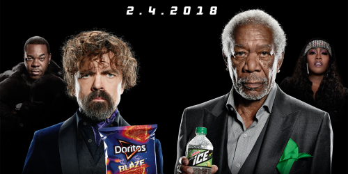 Morgan Freeman and Peter Dinklage Have an Epic Lip-Sync Battle in Super Bowl Ad for Mountain Dew and Doritos