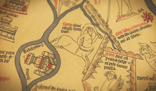 The famed medieval map that stretched beyond Earth to heaven, history and myth