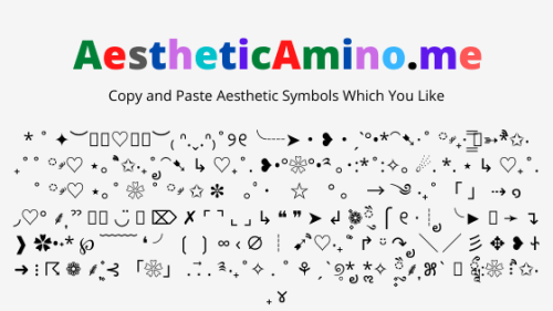 Aesthetic Symbols Copy and Paste : ̗̀➛ *ੈ✩‧₊˚ ೃ⁀➷
