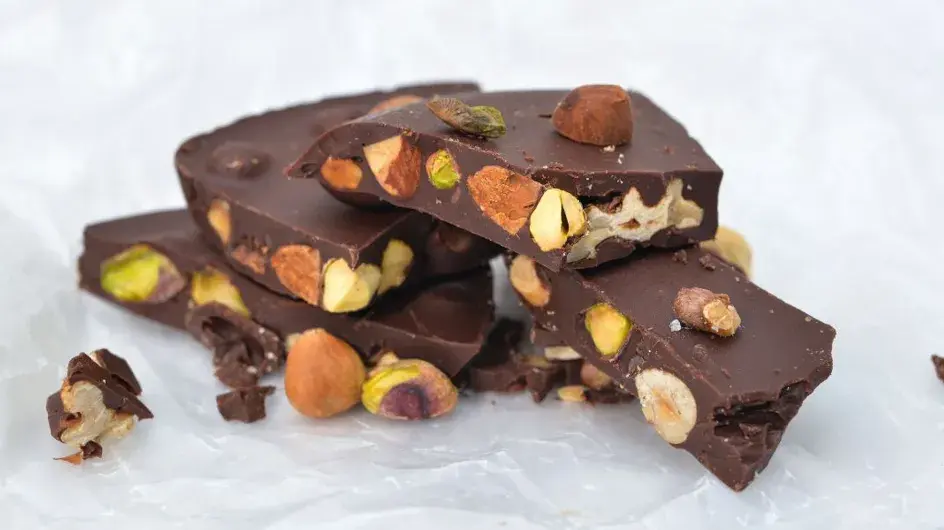 La recette de la maxi tablette de chocolat façon mendiants de Norbert Tarayre