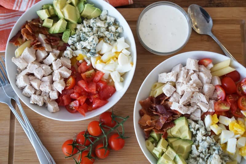 Easy Cobb Salad with Penne Pasta
