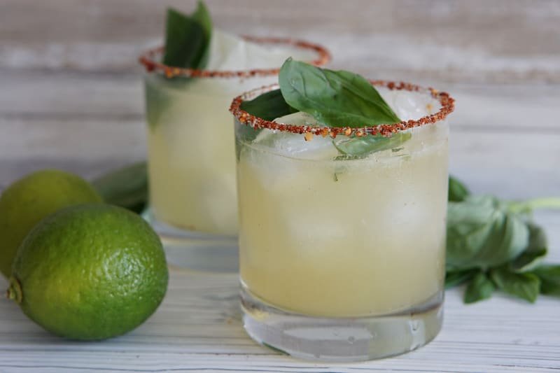 Smoky Basil Oaxacan Mezcal Cocktail