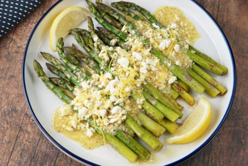 Springtime Lemon & Feta Asparagus