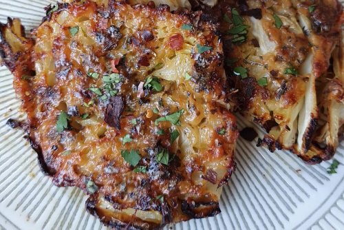 Crispy Parmesan Roasted Cabbage