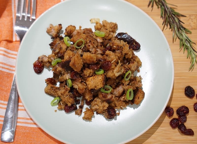 Buttery & Delicious Sausage and Cranberry Stuffing