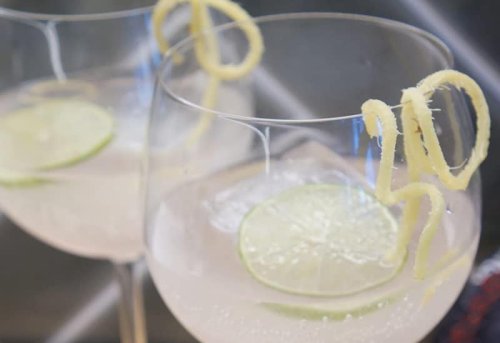 Rhubarb & Ginger Ale Cocktail | A Food Lover's Kitchen