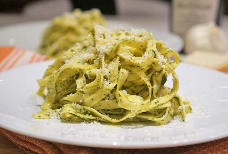Delicious Pesto Tagliatelle Pasta Recipe