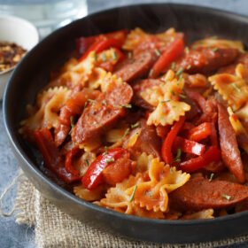 Pasta With Sausage & Peppers