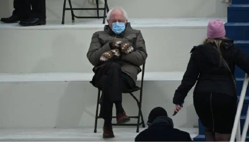 Foto de Bernie Sanders durante Inauguración se convierte en sensación viral. Mira por qué.