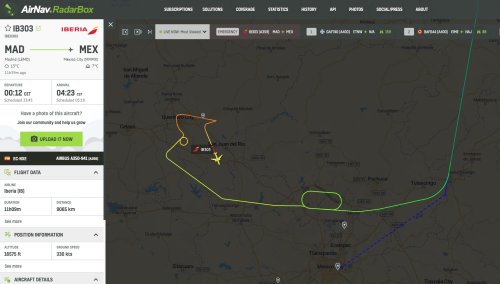 Iberia A350 is declaring an emergency due to low fuel inbound Mexico City