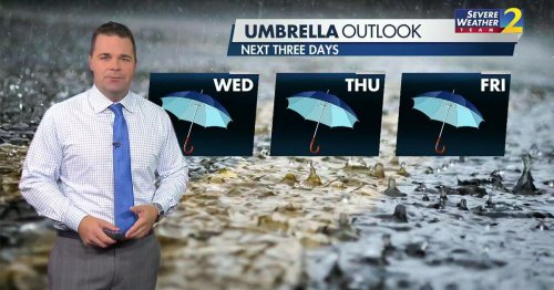 WEDNESDAY’S WEATHER: With more clouds and showers, highs in the low 80s