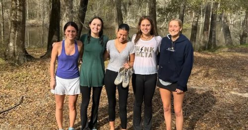 Five UGA students went on a road trip. They returned home as heroes