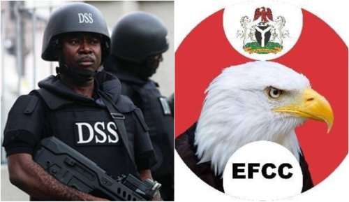 Breaking: DSS storms EFCC Lagos office with armoured tank, denies staff entry