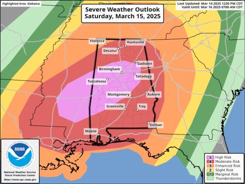 Alabama’s rare severe weather event ‘is all but certain’: Prepare now for powerful, widespread storms