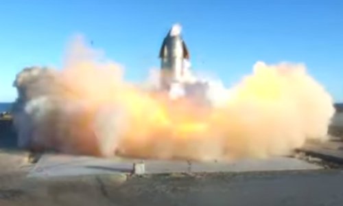 Watch new SpaceX rocket lift off pad, fly and explode
