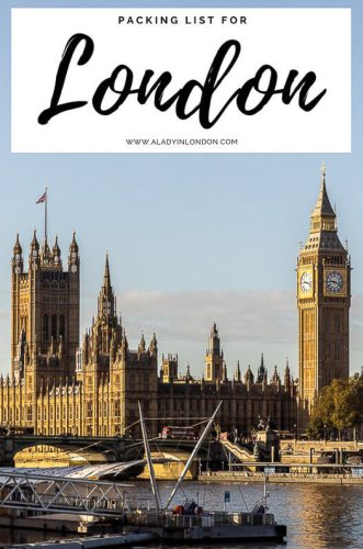 London Packing List & Free Downloadable Checklist