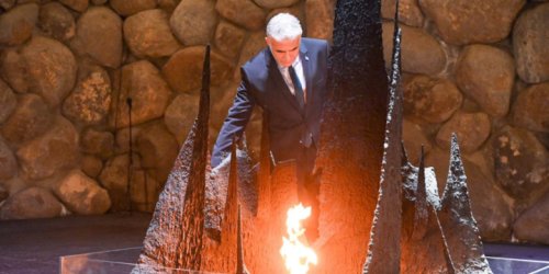 Israel’s Incoming PM Lapid Visits Yad Vashem to Honor Father’s Memory