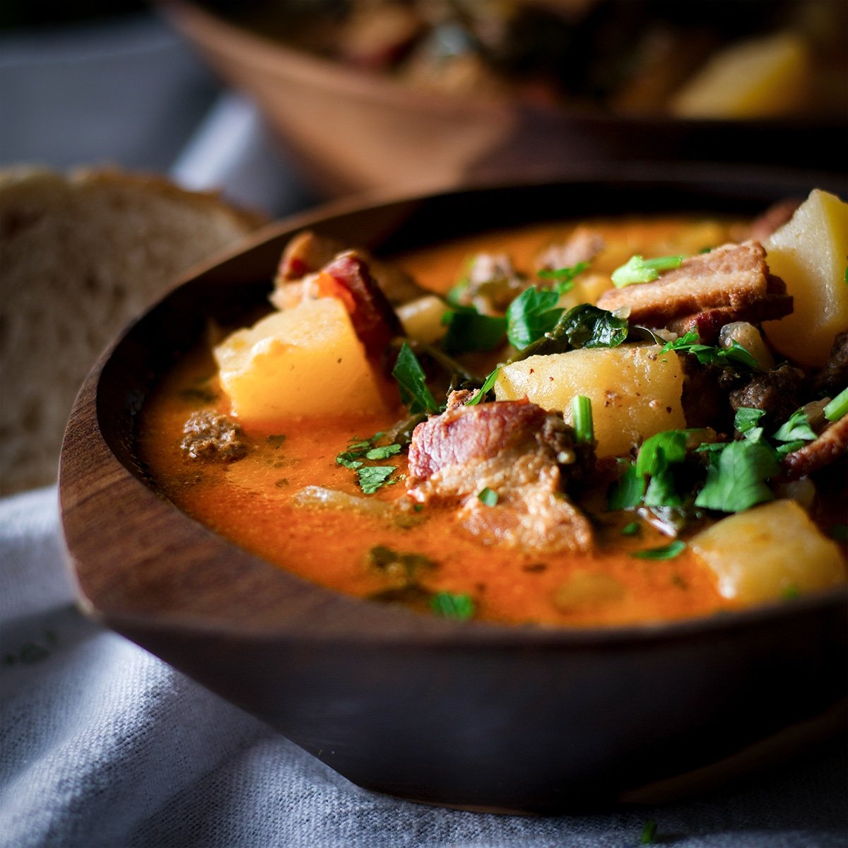 Zuppa Toscana with Bacon, Sausage, Potatoes and Cream