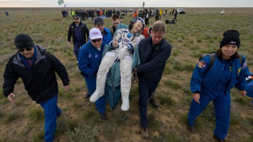 Soyuz MS-26 spacecraft brings NASA, Russia astronauts back to earth