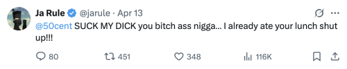Ja Rule Explodes On 50 Cent With Alleged Snitching Receipts