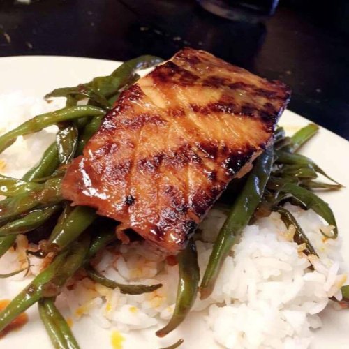 Lime and Miso-Glazed Salmon