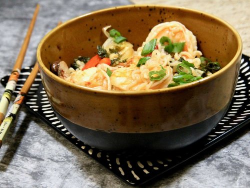Spicy Shrimp Ramen Noodles