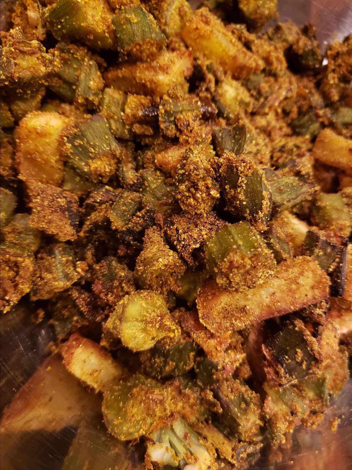 Kurkuri Bhindi (Crispy Okra) in the Air Fryer
