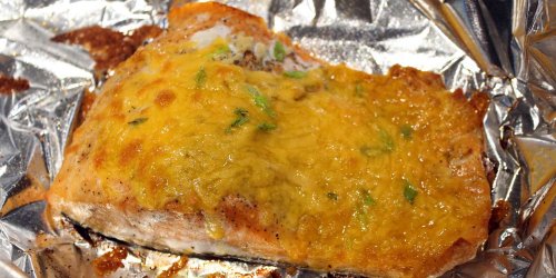 Cheesy Baked Salmon