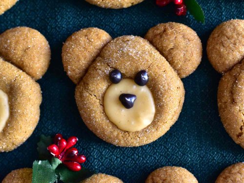 Gingerbear Thumbprint Cookies