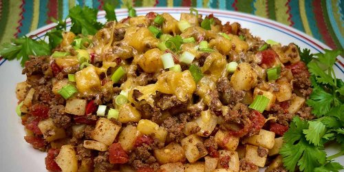 Tex-Mex Ground Beef and Potato Skillet