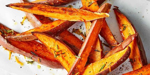 Sweet Potato Wedges with Rosemary-Orange Brown Butter