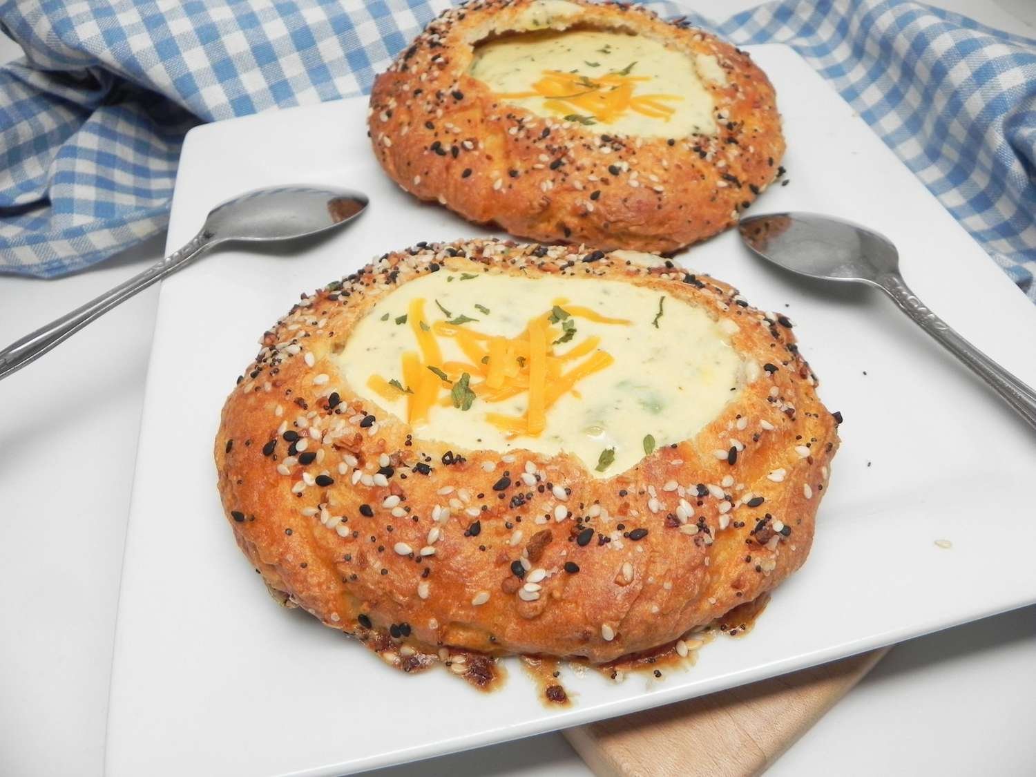 Two-Ingredient Dough Bread Bowls for Soup