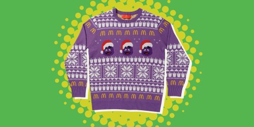 Great News: You Can Actually Buy the Grimace Ugly Christmas Sweater Now