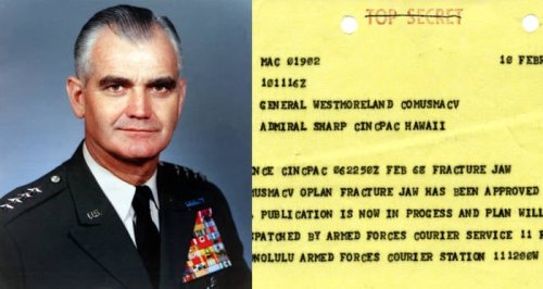 Declassified Documents Reveal That The Commander Of U.S. Forces Planned A Nuclear Attack During The Vietnam War