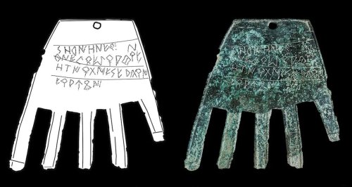 2,100-Year-Old Bronze Hand Found In Spain Is Inscribed With A Mysterious Ancient Language
