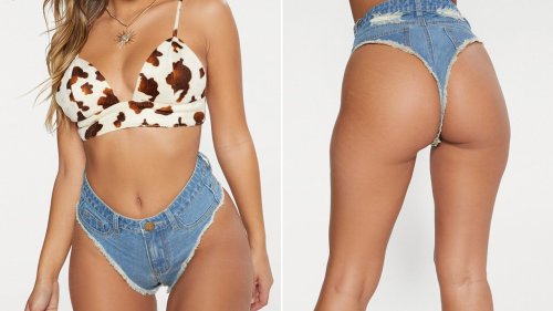 Denim Thongs Have Arrived, and the Internet Can't Handle It