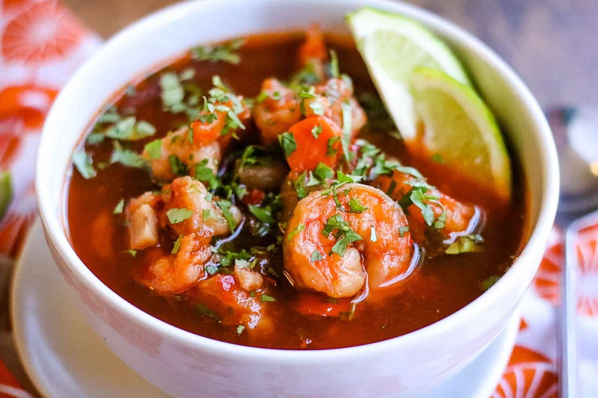 Sopa de Camarones (Mexican Shrimp Soup)