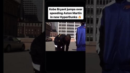 Kobe Bryant jumps over Aston Martin 🏀 Los Angeles Lakers #usa #travel #flying