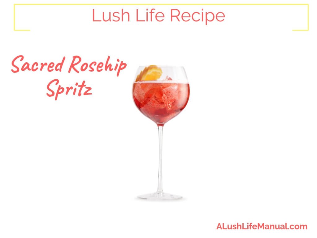 Sacred Rosehip Spritz - an easy, summery cocktail recipe