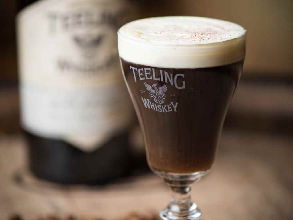 Make this deliciously easy Irish Coffee using Teeling Irish Whiskey