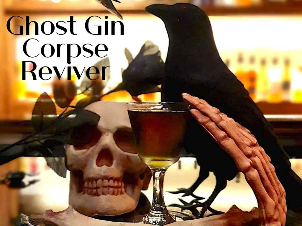 This easy cocktail recipe for the Corpse Reviver a Halloween-y feel.