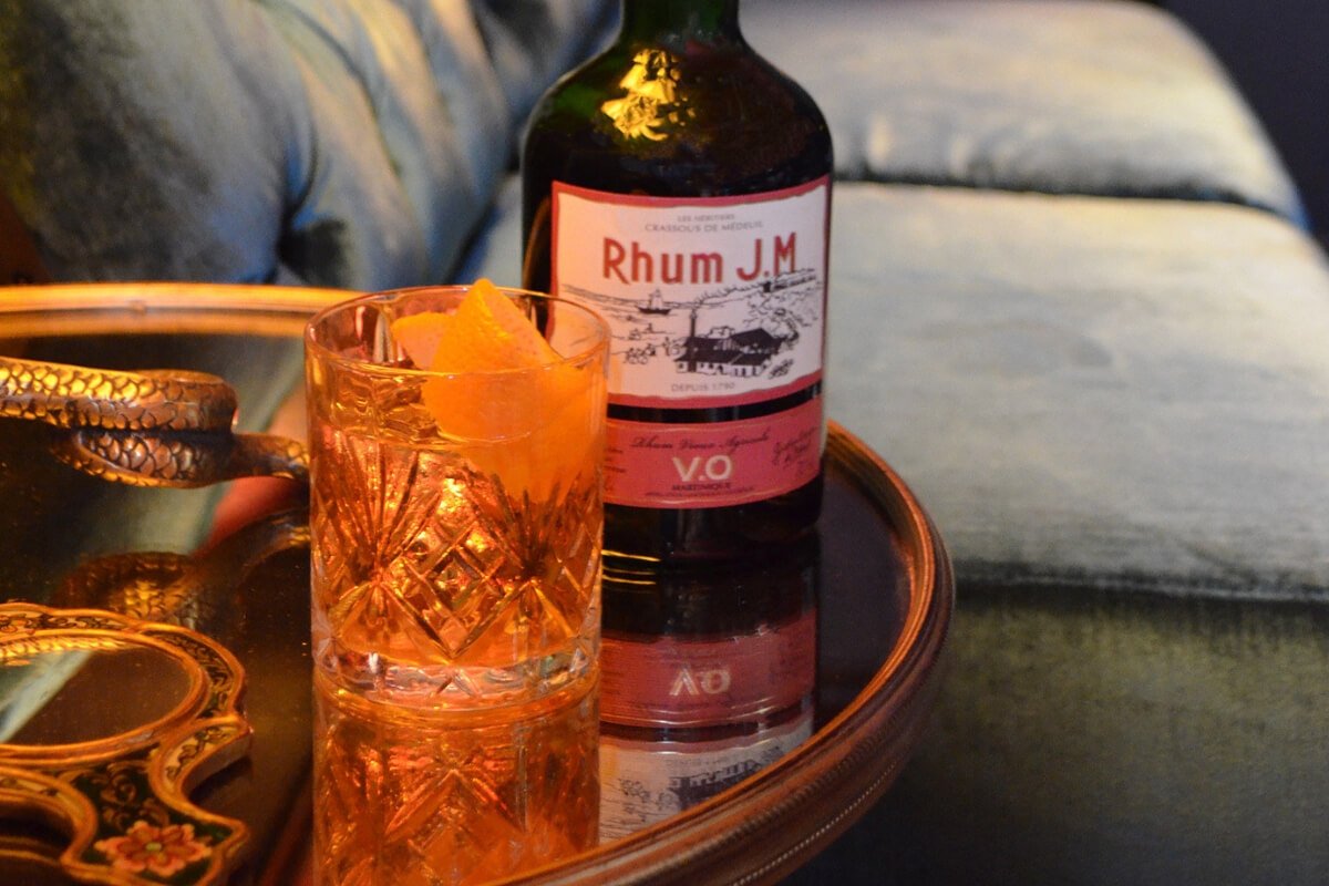 Twist on an Old Fashioned cocktail recipe with Rhum Agricole!