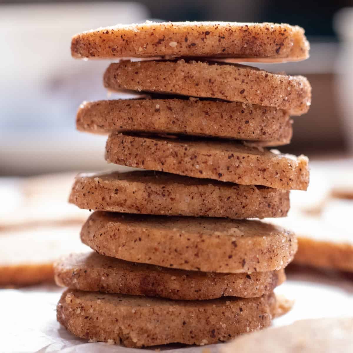 Cinnamon Cookies with Cinnamon Sugar