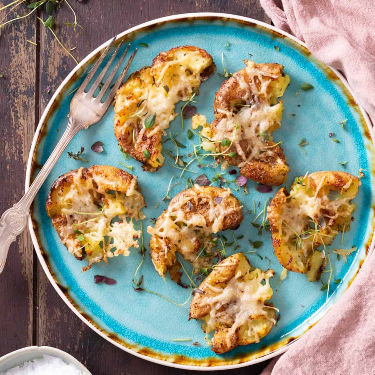 Air Fryer Smashed Potatoes