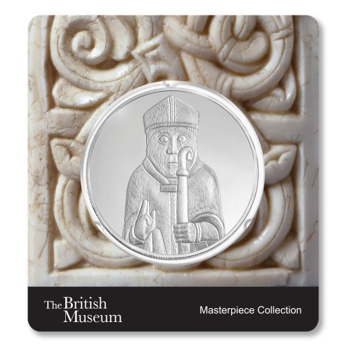 British Museum Lewis Chessman - The Bishop - Silver Coin