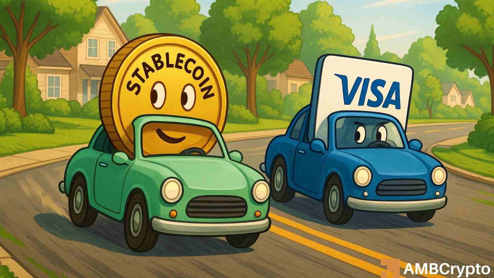 Stablecoins outpace Visa by $1T for the first time! - What this shift means
