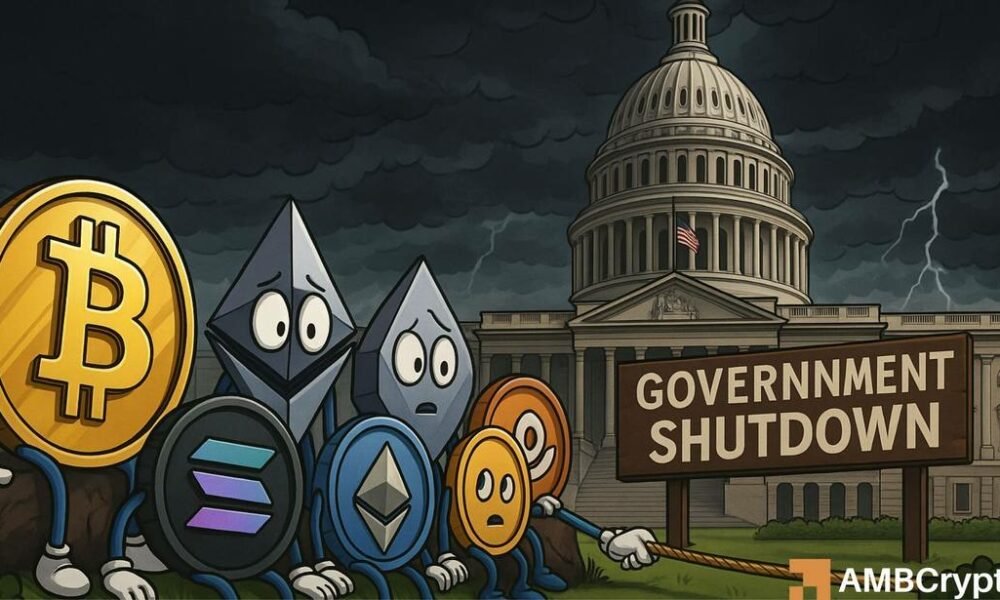 U.S. government shutdown on October 1 will crash XRP, Bitcoin & crypto?